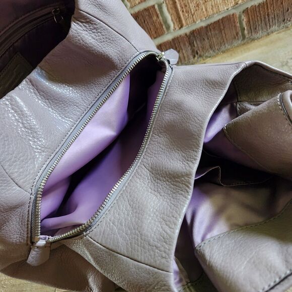 Coach Madison Phoebe Grey Pebbled Soft Leather Purse 26224 Shoulder Bag *flaw - Picture 10 of 16